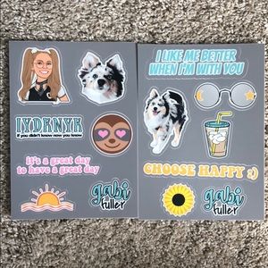 Sticker Sheets (2) of Gabi Fuller’s Collection
